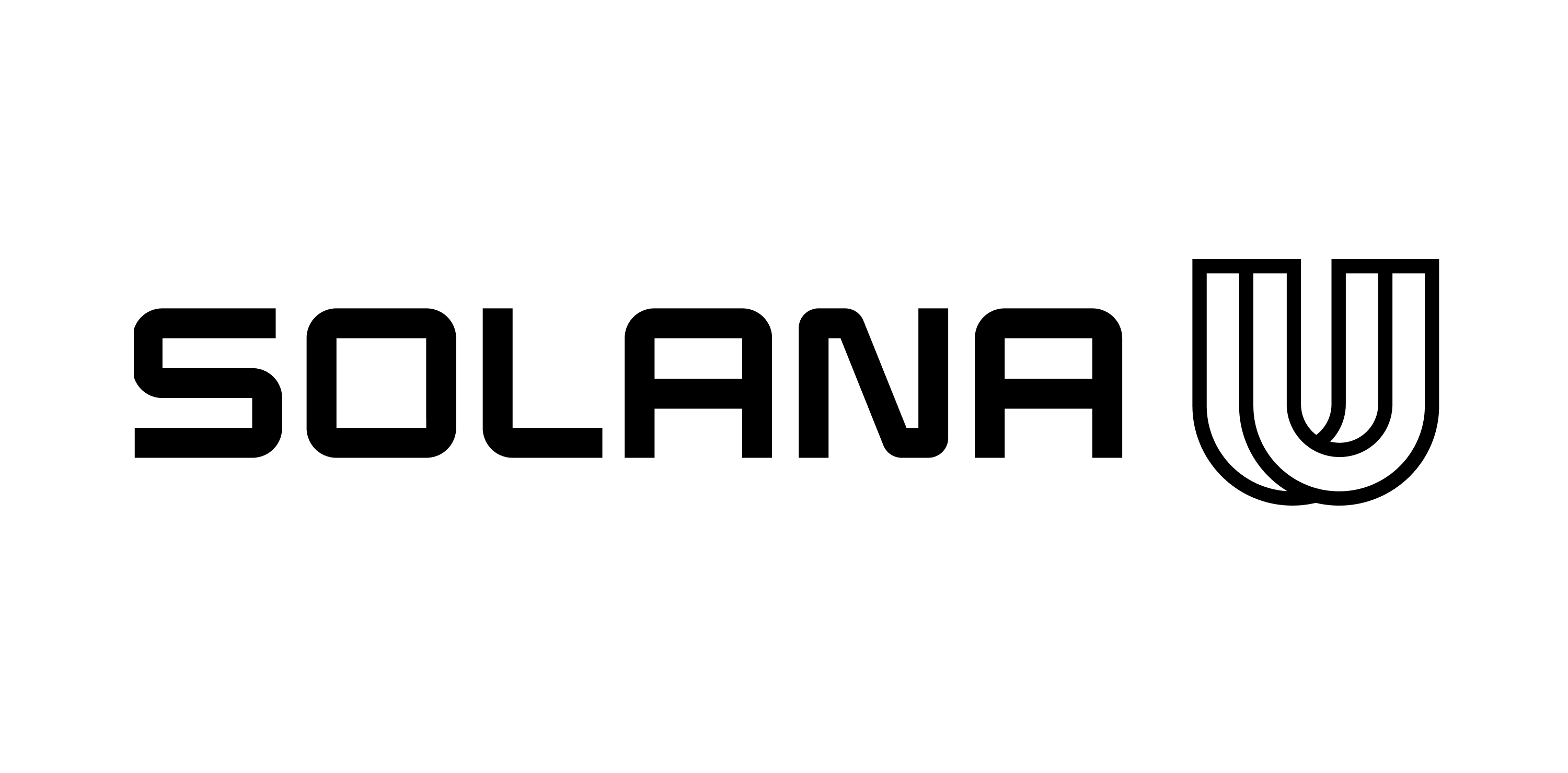 SolanaU brand applications across digital and physical materials